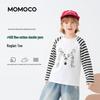 MOMOCO Boys' Colorblock Raglan Long Sleeve T-Shirt