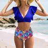 Women High Waist Bikini Push Up Bikinis Print Swimsuit Female Beachwear Swimwear