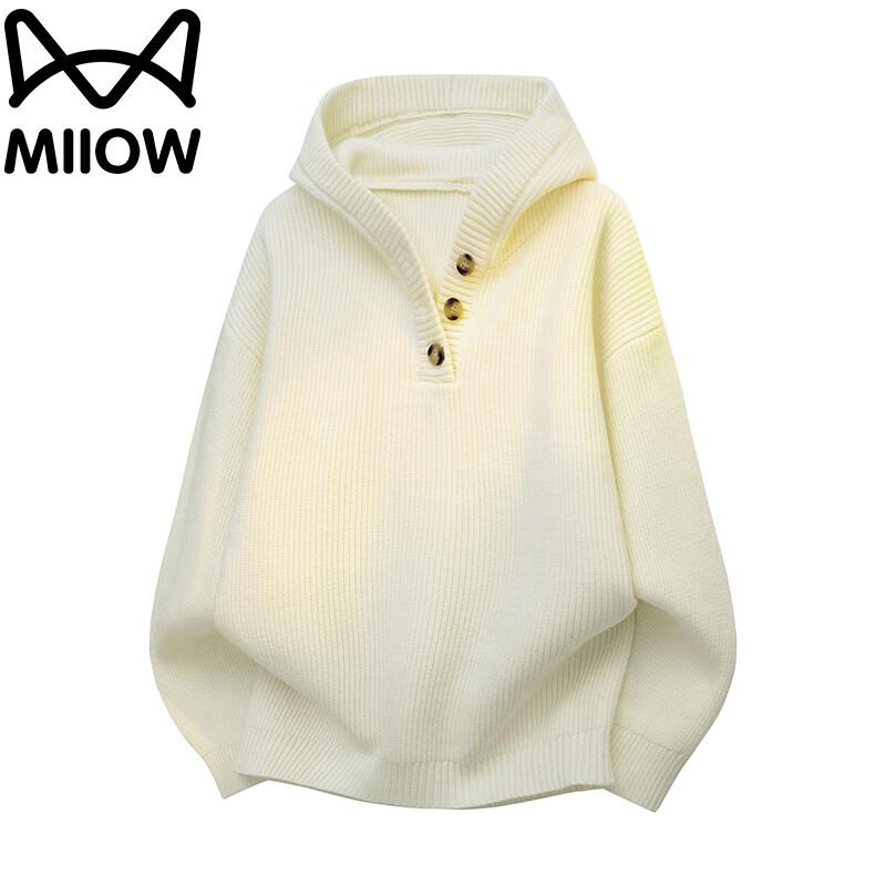 Maoren Men's Hooded Knitted Sweater