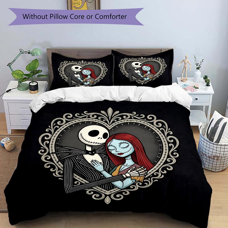 3pcs Love Moonlight Bedding,Quilt Set Quilt Cover Pillowcase Home Birthday Gift (1 * Duvet Cover + 2 * Pillowcase) B729017