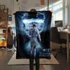 1PC Custom Name CR7 Patterned Flannel Blanket Suitable For All Seasons for Home Decor Warmth and Comfort Gifts Holiday Present -HE121