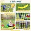 Children's Swing Set, Steel, 3-8 Years, 6-in-1 Design, Colorful