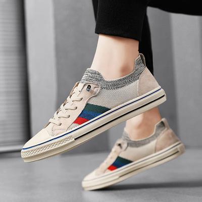 Flat Tennis Casual Shoes For Men Mesh Non-slip Sneakers Walking New In Korean Style Offer Footwear Delivery Deals Work Man Shoe