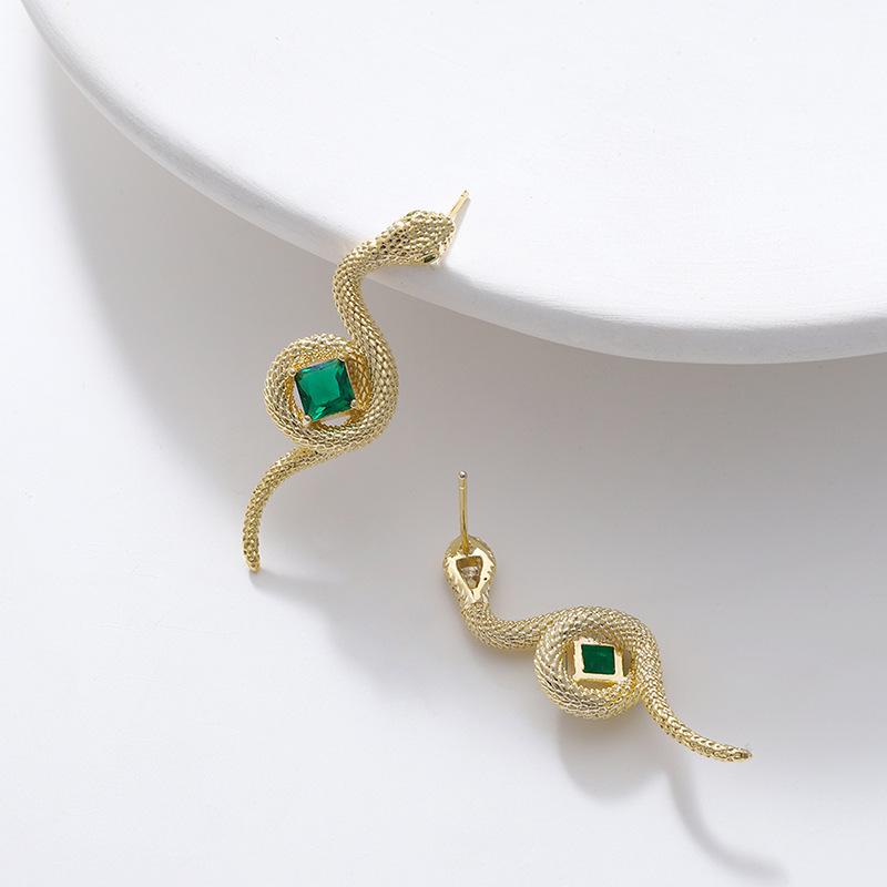 Subtle and Exquisite Snake Shaped Long Earrings, Non Allergic Earrings for Women, Cold and Simple Style, Versatile Earrings