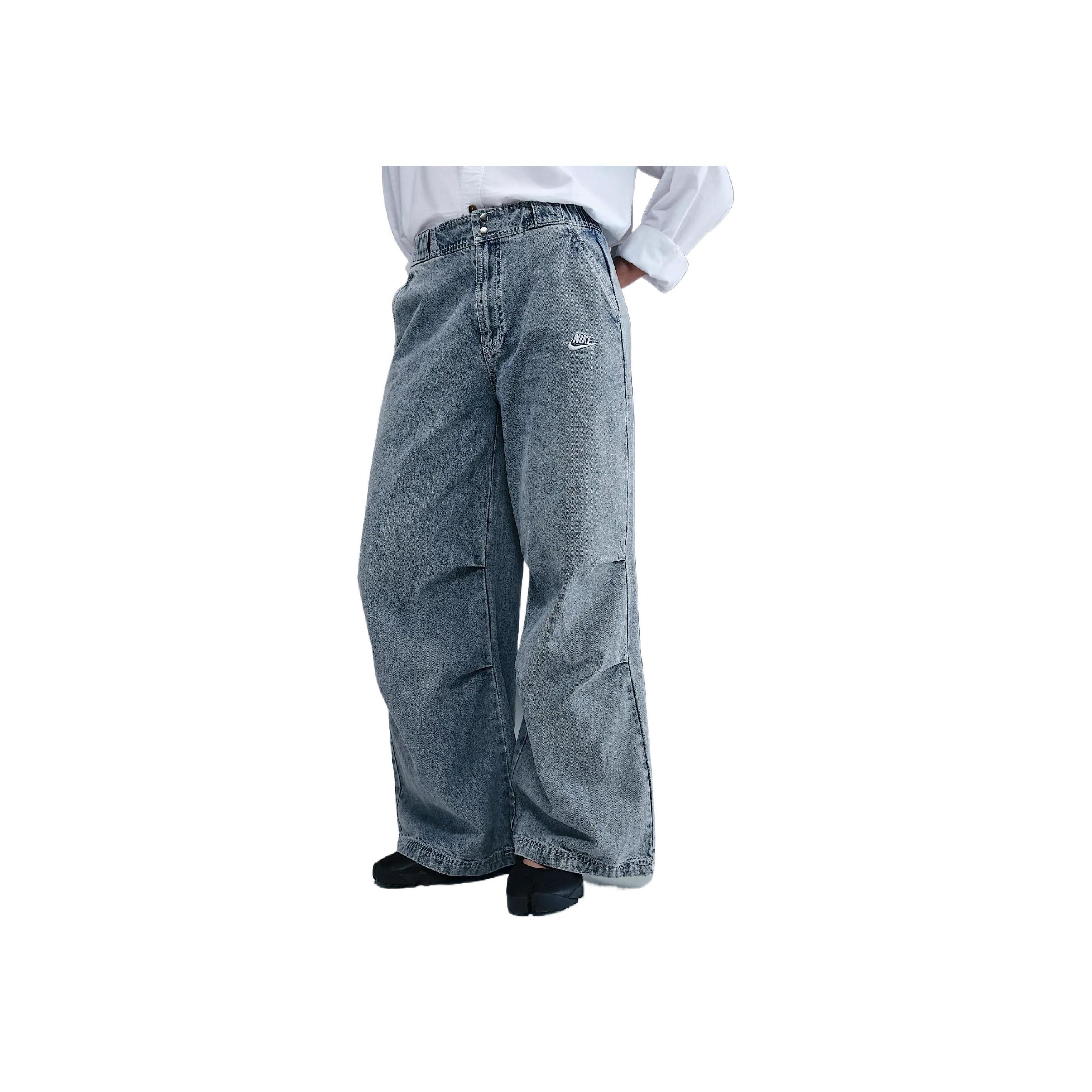 

Nike Sportswear Fashion Casual Versatile Solid Color Jeans Women bottoms Blue IF0625-440 S