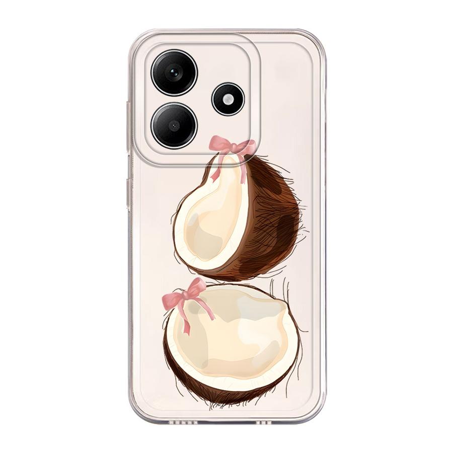 Simple Coconut Case for Xiaomi Redmi Note 14 Pro Plus 13C 12S 12 11S 10S A4 Note 13 9 10 11 14C Soft Phone Cover