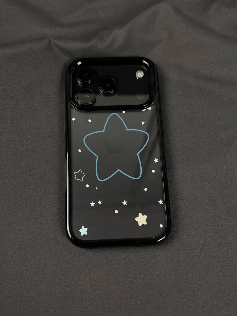 Blue Line Stars for Apple 17promax Mobile Phone Case Iphone16plus/15pro/14/13/12