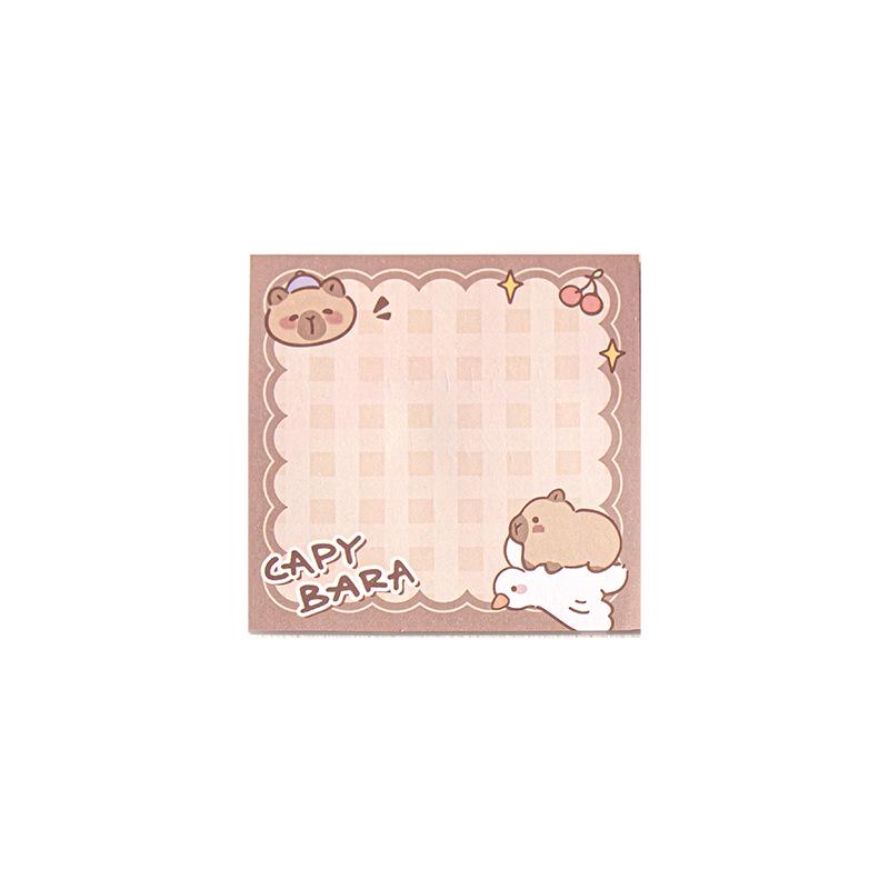 Adorable Red Book Style Sticky Notes with Girly Heart Design for Students