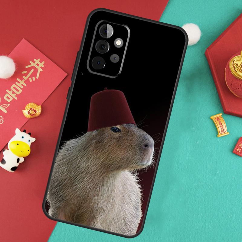 Étui Animal Capybara Pour Samsung Galaxy A17 A55 A35 A15 A32 A52 A13 A33 A53 A14 A34 A54 A06 A16 A26 A36 A56