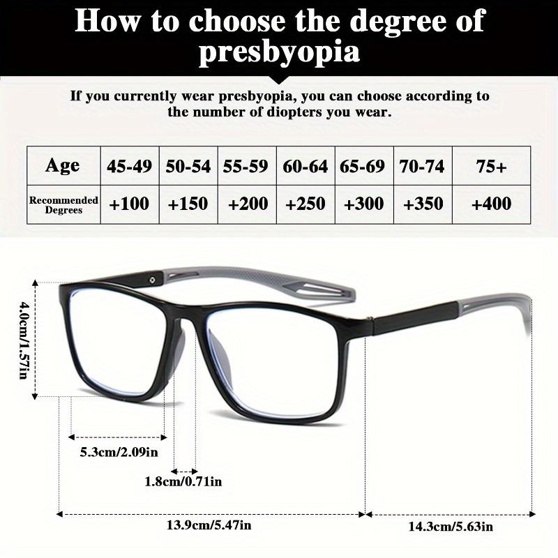 5 Piece Light Conversion Reading Glasses Suitable for Computers Driving and Daily Use Male and Female Glasses+1.00 To+4.00