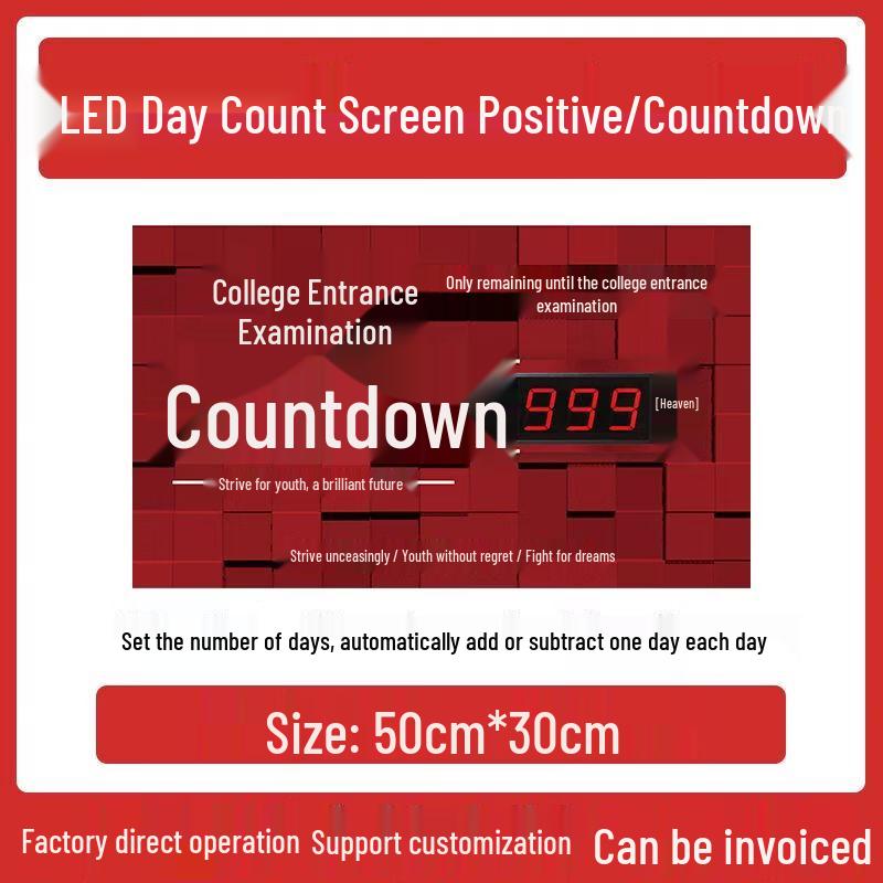 Exam Countdown LED Display