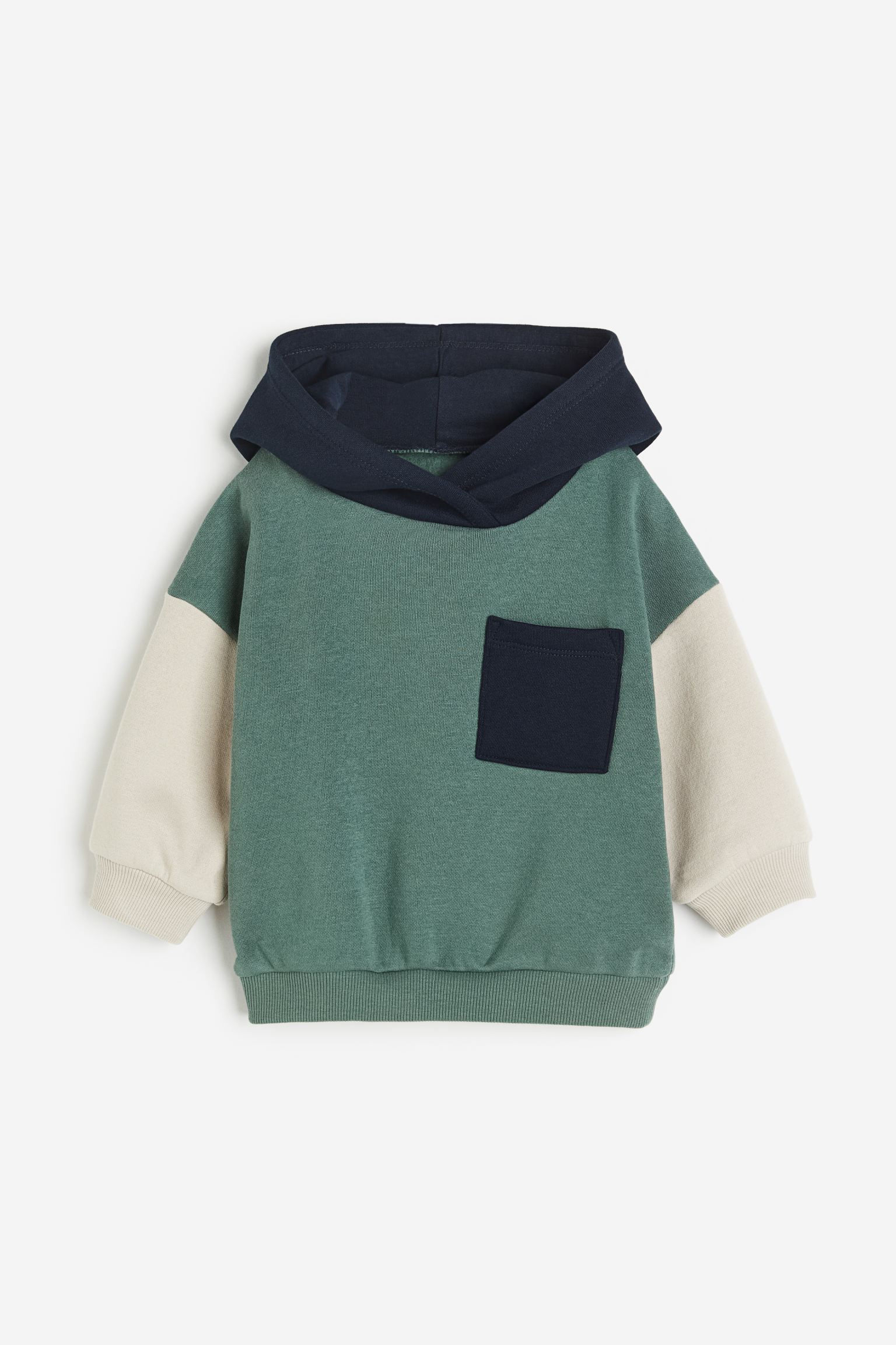 

Block-coloured hoodie