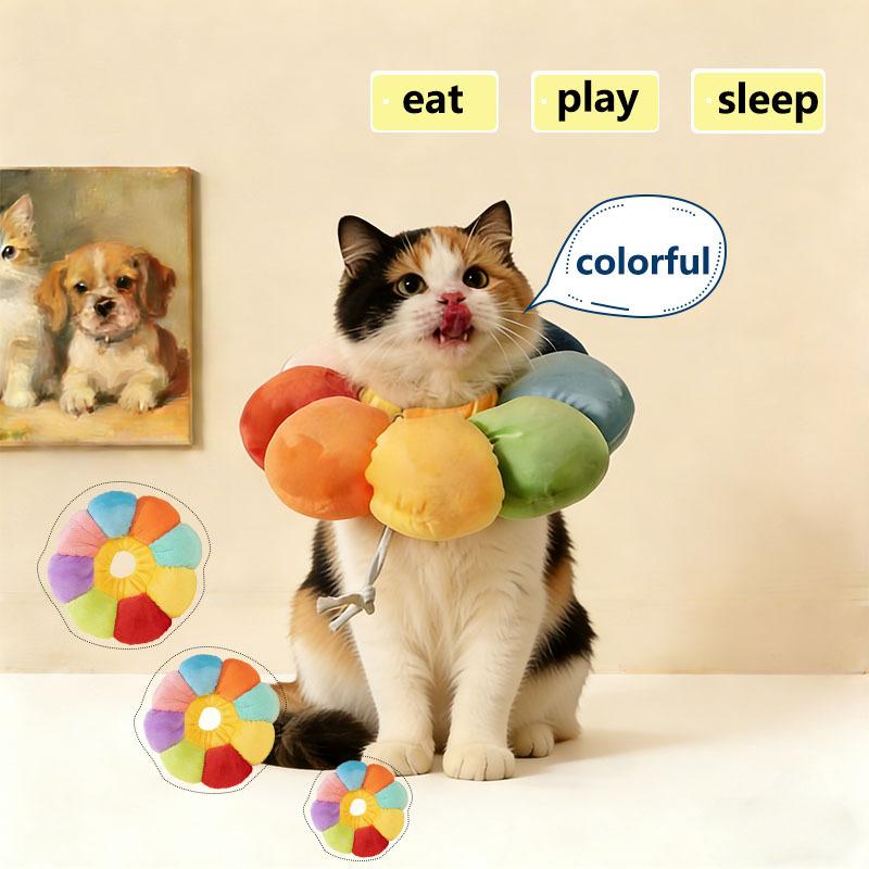 Adjustable Anti-Lick Collar for Dogs & Cats, Soft & Comfortable Elizabethan Collar, Scratch-proof Bite-proof Anti-slip Pet Cone