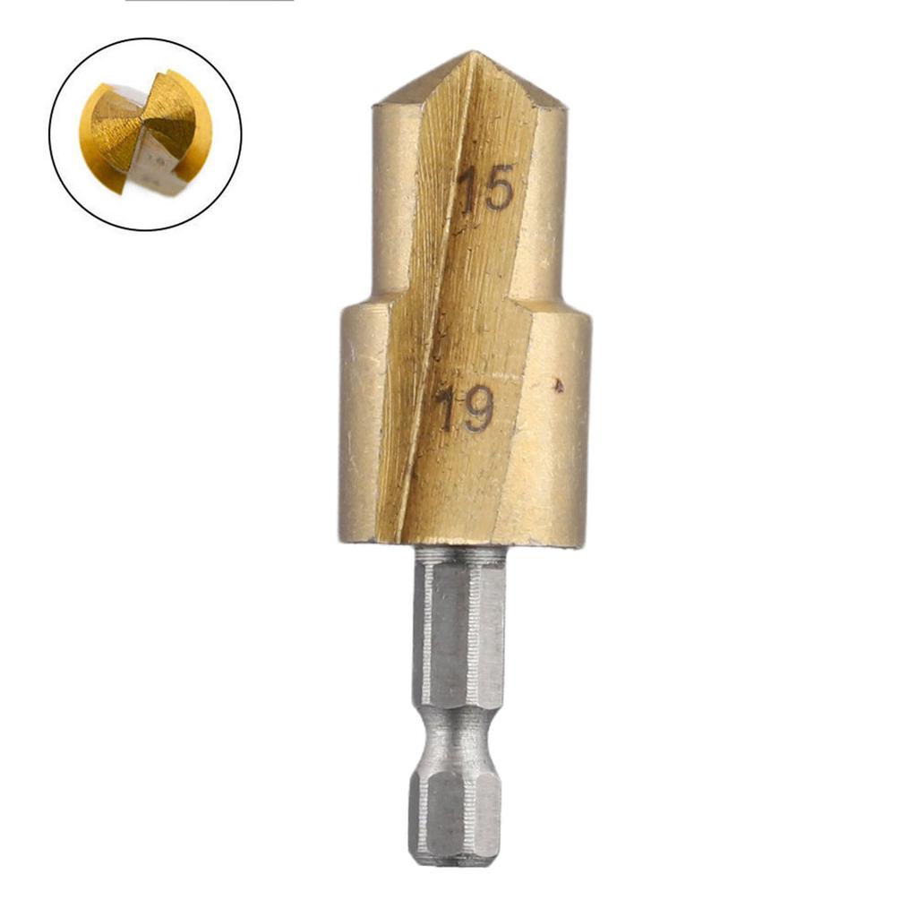 1 Pcs 6.35 Mm Hexagonal Shank Drill Bit Water Pipe Expansion Drill Punch Plumber Hole Expanding Tool Power Tool Accessories