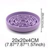 Ciotola per cibo per cani anti-soffocamento per animali domestici Forniture per animali Ciotole per l'alimentazione in silicone Tappetino antiscivolo Piatto per leccare distratto Posate