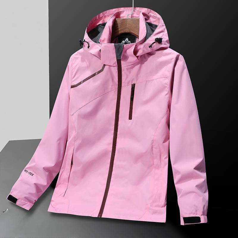 Outdoorjacke Herren Frühling und Herbst Winddicht Wasserdicht Modetrend Herbst Große Größe Paarjacke Herrenjacke