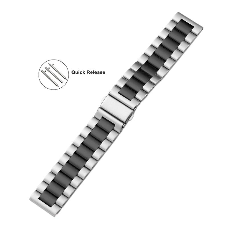 22mm 18mm 24mm 20mm Sternenlicht Edelstahl Uhrenarmband für Samsung Galaxy Watch 3 4 5 Pro 40mm 44mm 42mm 46mm Active2