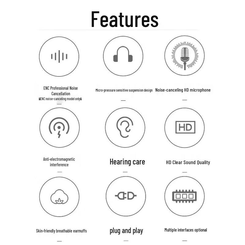 

Yijiatong Y390D Dual-Ear USB Call Headset (CN version)