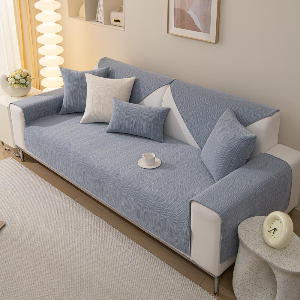 Das neue Chenier Sofakissen ist schlicht und modern, die Ganzjahres-Sofarückenlehnenabdeckung ist allumfassend, rutschfestes Abdecktuchhandtuch.