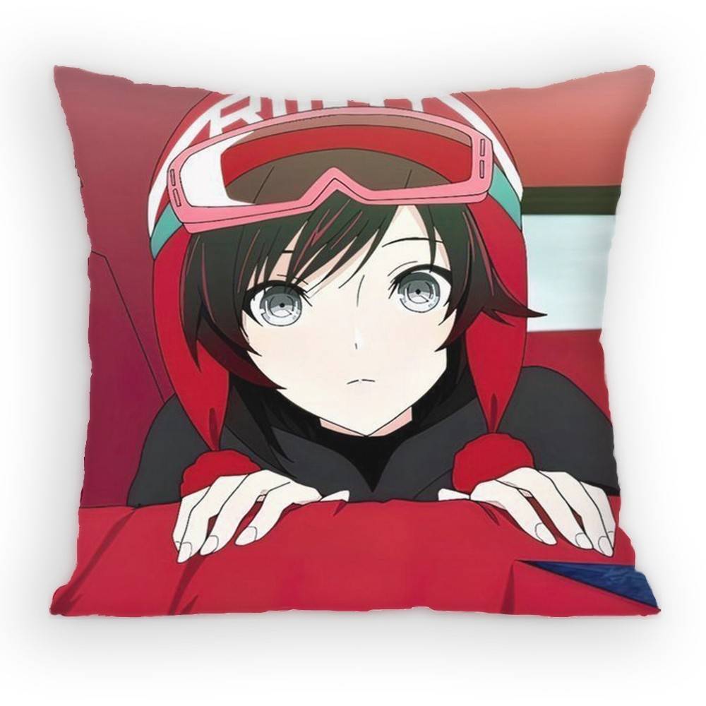 

RWBY ICE Queendom Ruby Rose Pillow Case Antidustmite Pillowcase Invisible zipper silky Sofa cushion cover for bedroom 30x30 cm