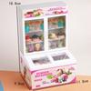 Miniatur Essen Spiel Kinder Spielhaus Mini Licht Kühlschrank Eiscreme Gefrierschrank Ob11 Puppenhaus Modell Ornament Spielzeug