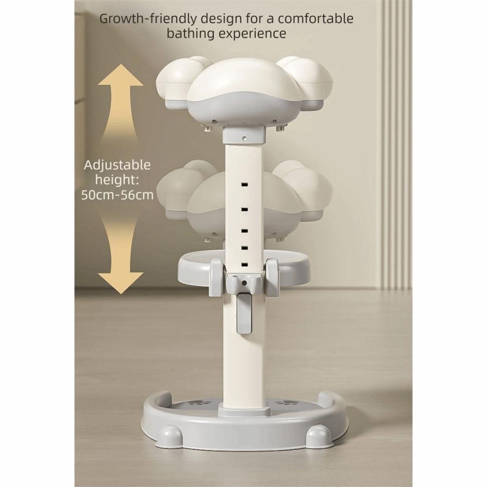 Adjustable Baby Bath Stand Non-Slip Infant Bath Support Baby Standing Shower Stand Household Use