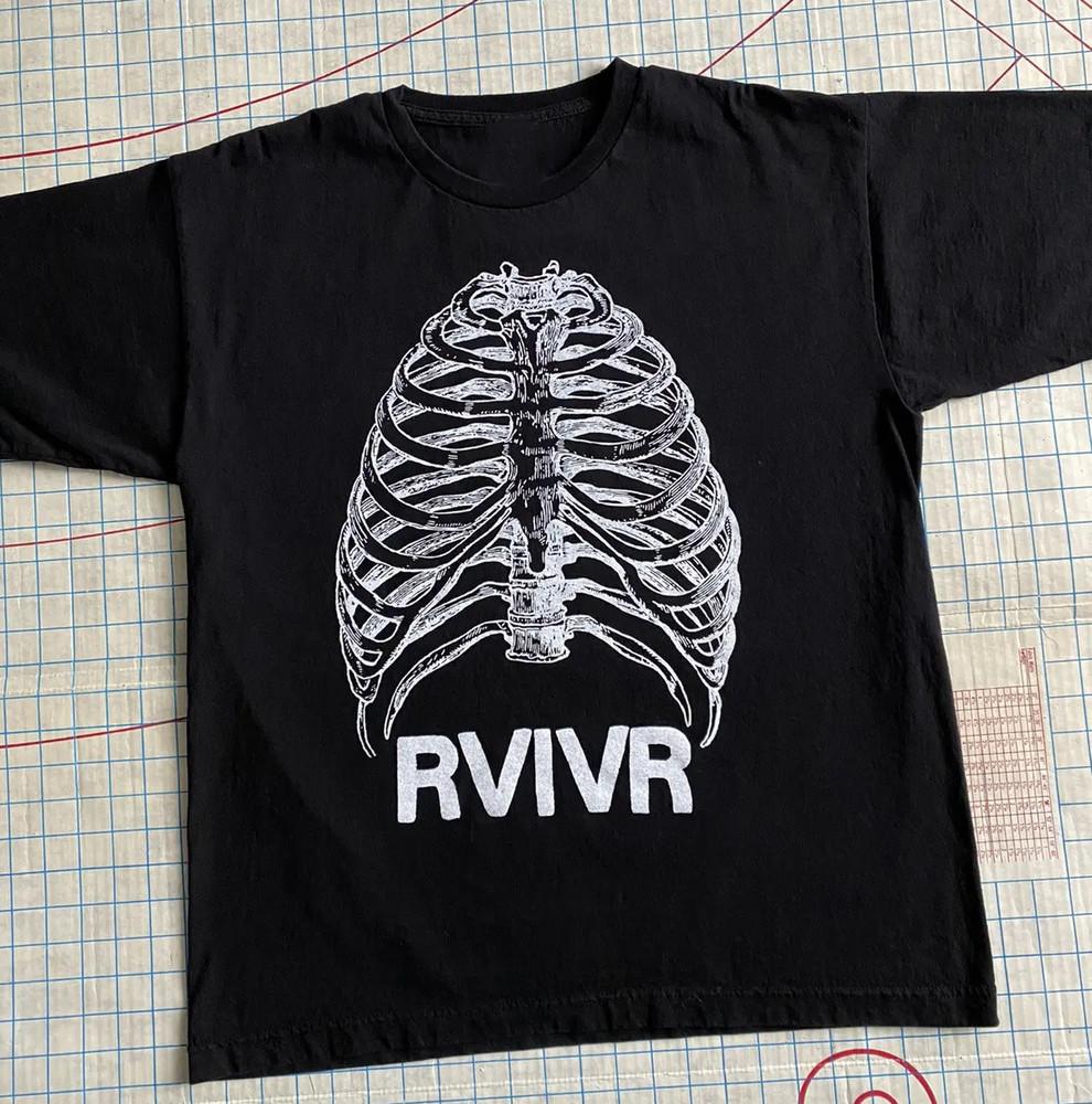 Rare RVIVR Band Short Sleeve Black Cotton All Size Shirt AL668 Unisex T-Shirt XXXXL