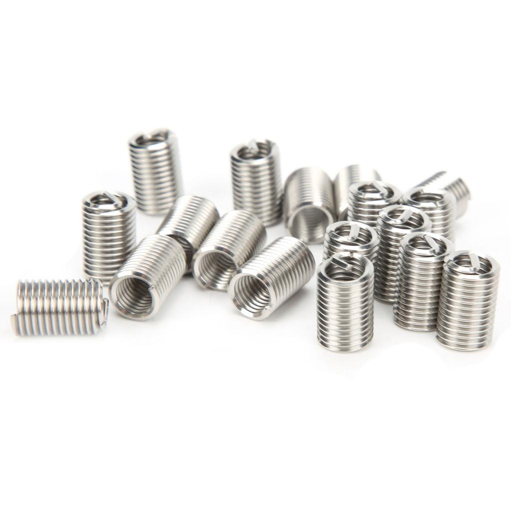 50Pcs Thread Inserts Wire Protection Sleeve Repair Tool Fastener US Standard 516in?18x3D