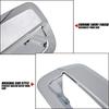 Car Tailgate Handle Shell Bowl Decor Cover for Jeep Grand Cherokee 2014+ Chrome
