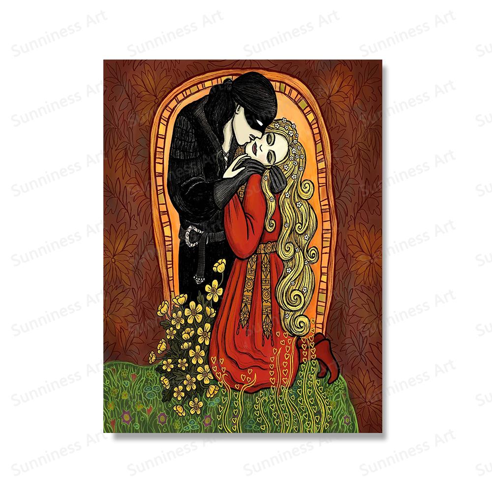 Vintage Funny Holy Mother of Cats Poster Abstract Animal Art Print Canvas Painting Witch Wall Picture for Living Room Home Decor
