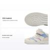 Kids Synthetic Leather Fashion Versatile Lightweight Shock Absorption High-Top Kids Skate Shoes Kids Sneakers White Blue A22439983-3