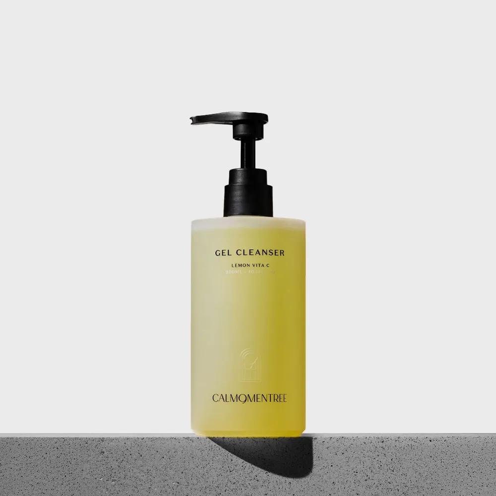 Calmomentree Zitrone Vitamin C Akne Gel-Reiniger 300ml / Hypoallergen für Akneanfällige, Empfindliche Haut