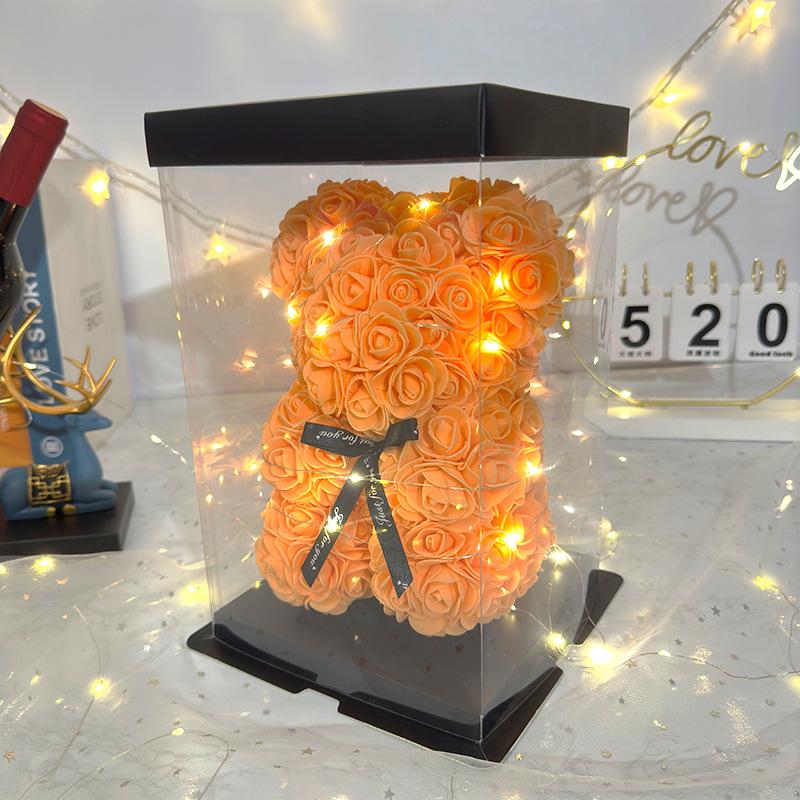 Eternal Rose Bear - Creative Foam Flower Gift for Valentine's, Mother's Day, or Birthday