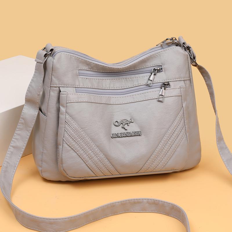 Multi-compartment Simple All-match Middle-aged and Elderly Mother's Large-capacity Casual Shoulder Crossbody Bag
