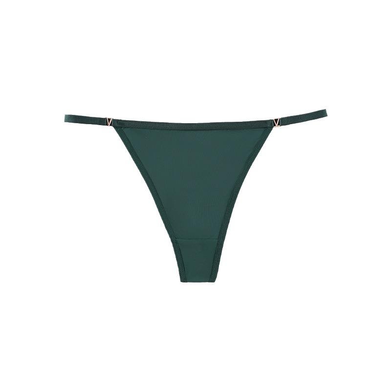 Sexy thong, pure desire wind low-rise t-pants, comfortable and breathable ice silk seamless women's underwear