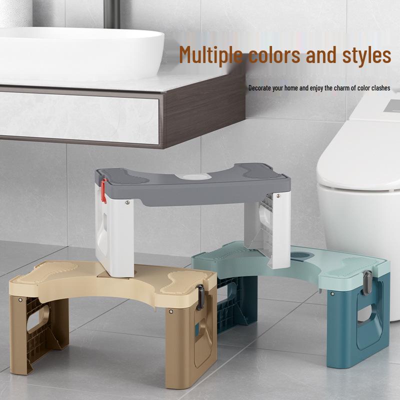 Foldable Toilet Footrest Stool for Elderly and Pregnant Users