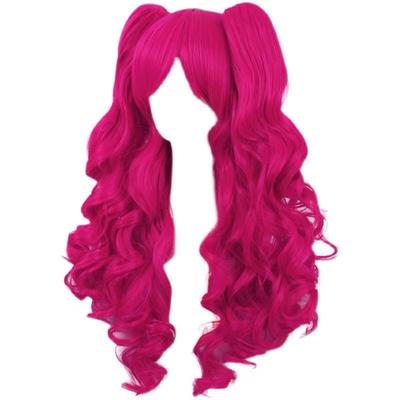 My Little Pony Animation Ponytail Cosplay Wig - Long Curly Hair with Big Waves - Full Headpiece