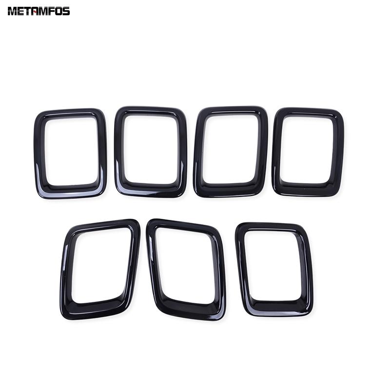 Accessories For Jeep Compass 2017 2018   Front Upper Bumper Grille Racing Grill Cover Trim Decoration Frame Car Styling