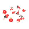 100Pcs Different Styles Mix Size Color Alloy Metal Drop Oil Charms Gold Pendant
