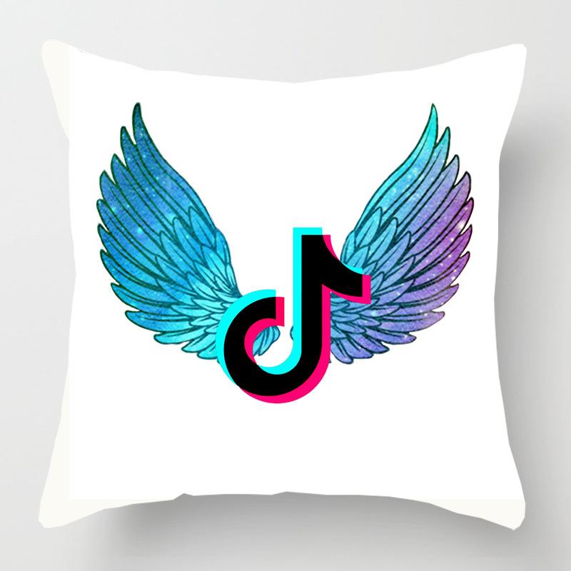 Cover Tiktok Cushion Decorative Soft Pillow Case Sofa Car Throw Protector 18inch