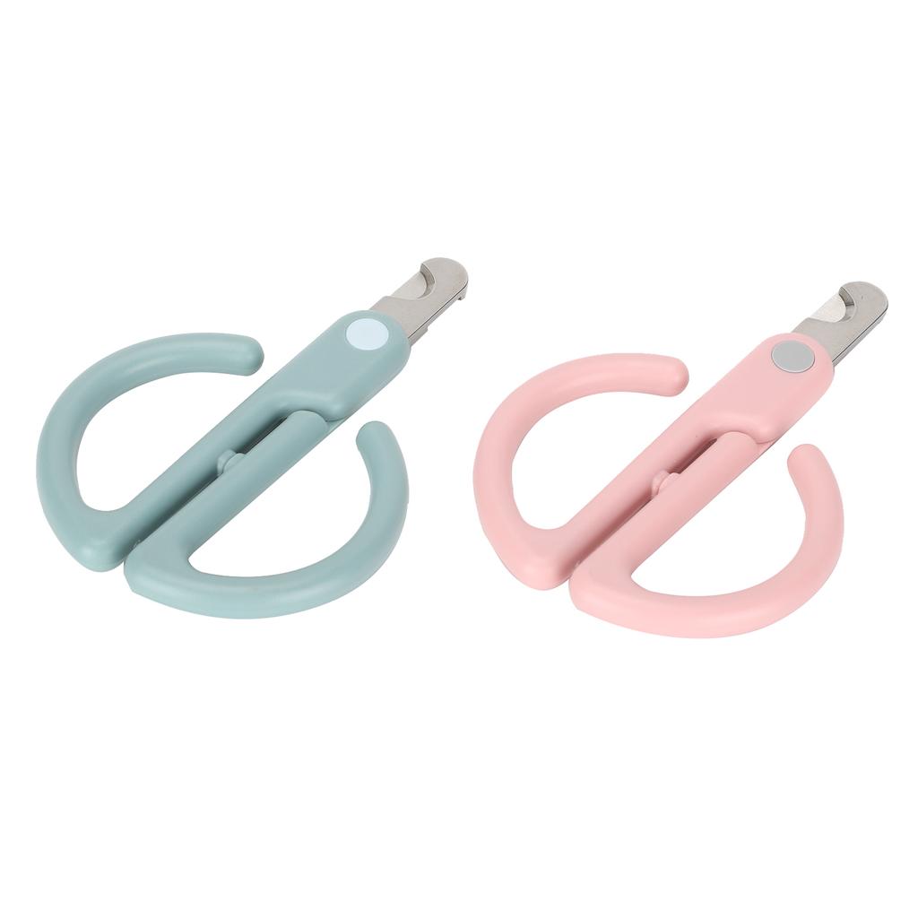Pet Nail Clipper Scissors Claw Cutter Trimmer for Cat Puppy Grooming Tool Green and Pink(Pink Green )