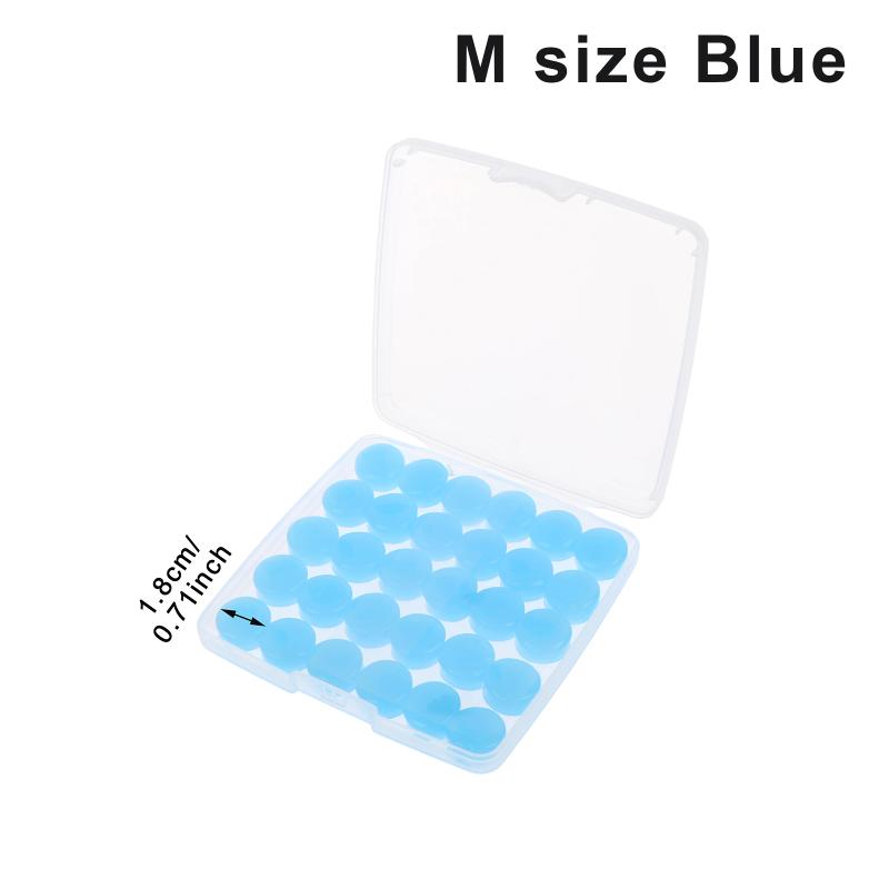 30Pcs Silicone Ear Plugs Reusable Earplugs For Sleeping Swimming Traveling Working Studying Noise Reduction Flexible Ear Plugs