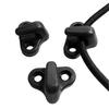 Nylons Bungee Hook Replacement with Flathead Screws for Kayak Canoes Boats Kayak Lashing Hook, Double Hole J Shape Hook