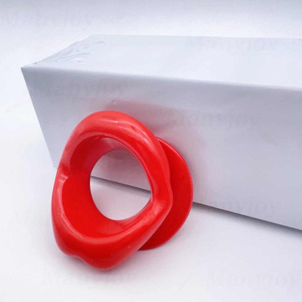 Sexy Lips Soft Rubber Female Oral Mouth Gag Open Fixation Mouth Stuffed Oral Sex Gag for Women Adult Game Sex Products