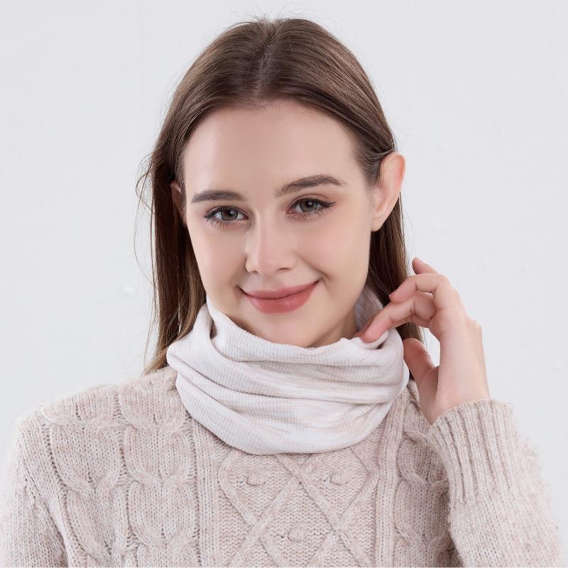 New Versatile Gradual Change Scarf Thin Without Velvet Fake Collar Girls Winter Warm Neck Cover