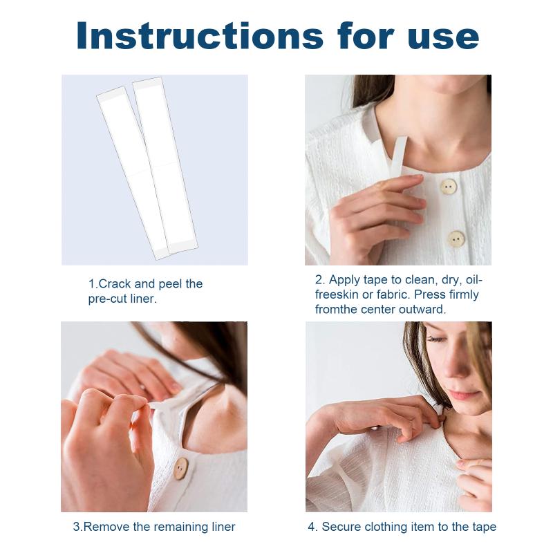 

Invisible Anti-Slip Tape - Double-Sided Adhesive For Camisole Dress, Secures Neckline & Straps, Anti-Exposure one size