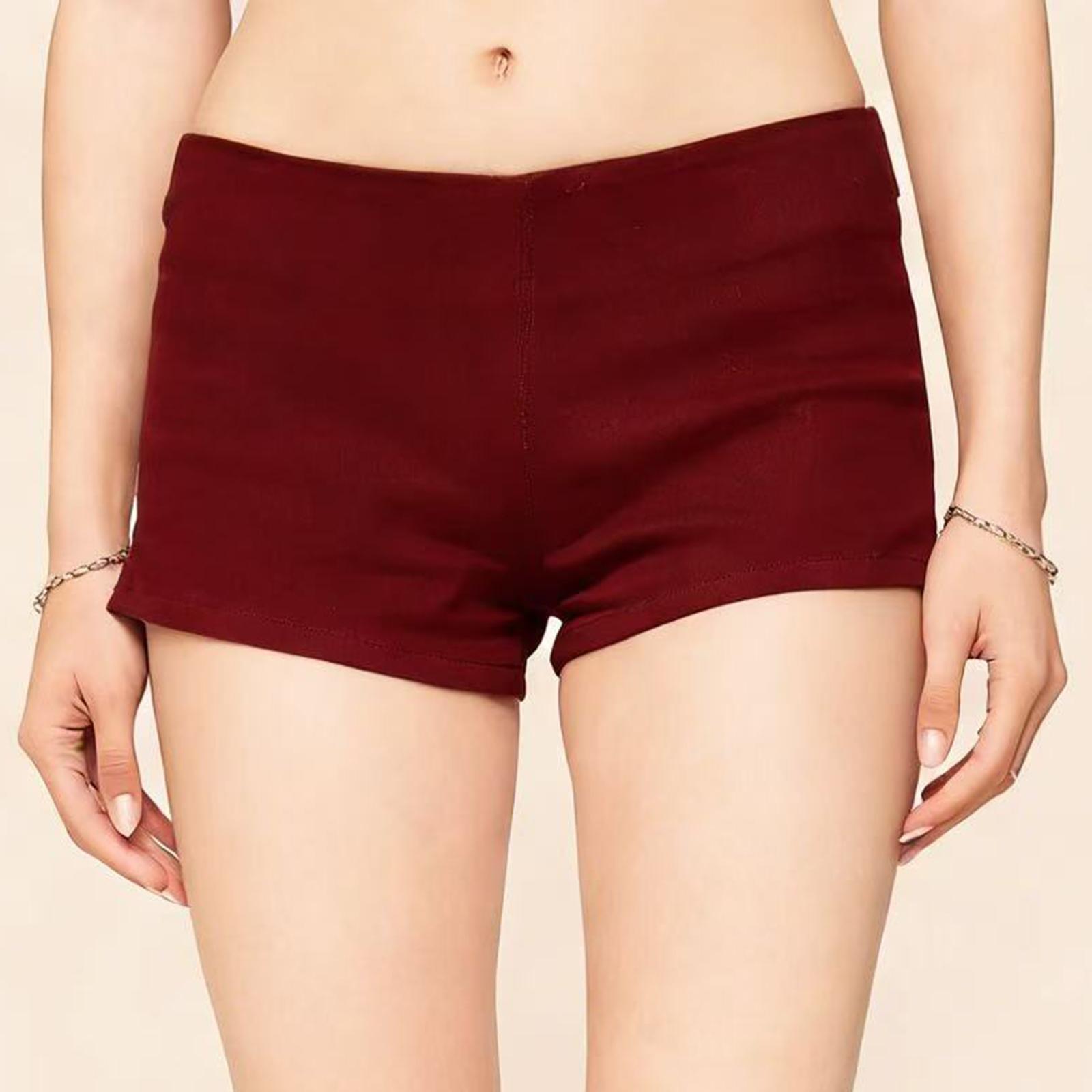 

Women s Color Jeans Stretch Slim Fit Distressed Denim Shorts XL винний