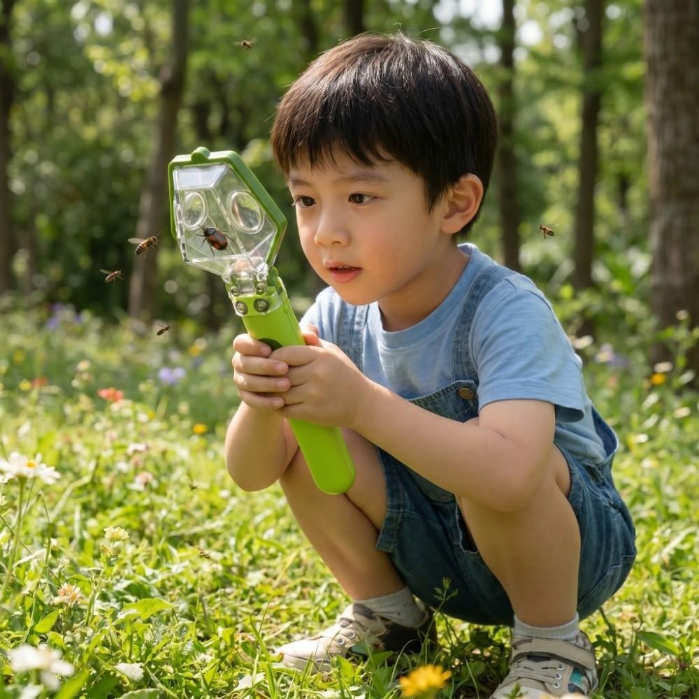 Multifunctional Handheld Insect Trap Push Type Bug Catcher Insect Observer  For Children