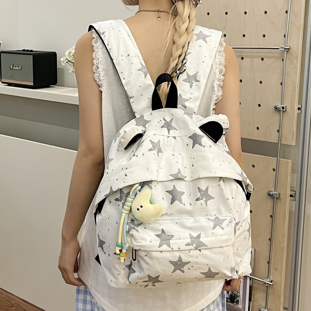 College student schoolbag girl Japanese cute star girl backpack lightweight junior high school student travel small backpack tide