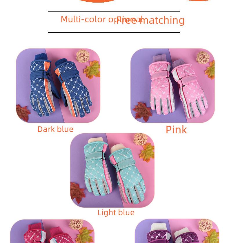 Thick, Waterproof, Windproof, Non-slip, Warm Winter Ski and Snow Gloves for Kids Aged 4-17.
